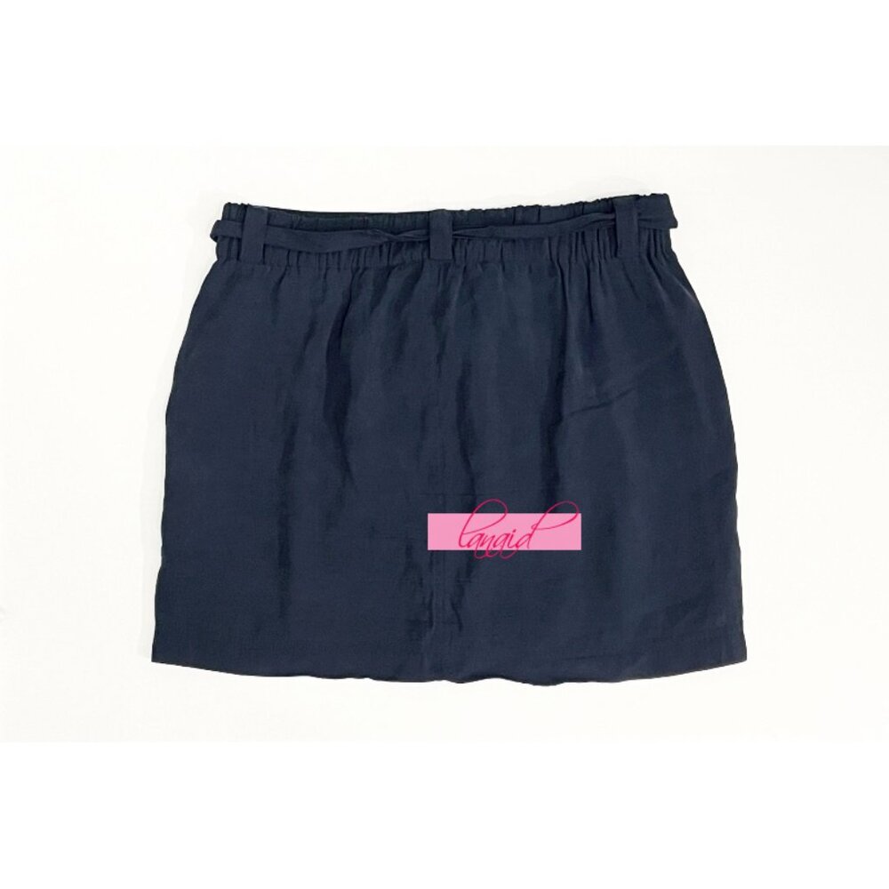 Old Navy Tie-Belt Soft Skirt Midnight River Distressed Cargo Utility Belted Mini - Picture 7 of 10